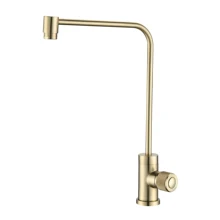 Brushed Gold Brass luxury kitchen faucet black/Chrome pure water drinking tap filter  kitchen faucets