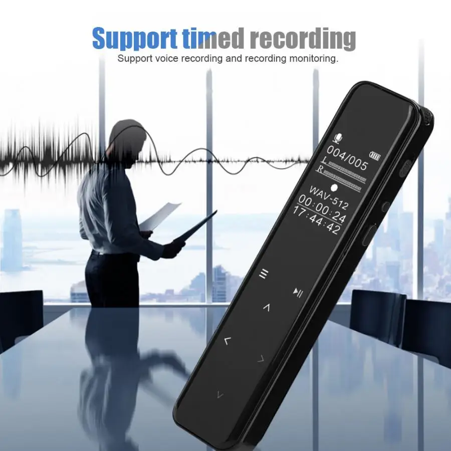 Цифровой диктофон M19 с голосовой активацией сенсорным экраном устройство записи