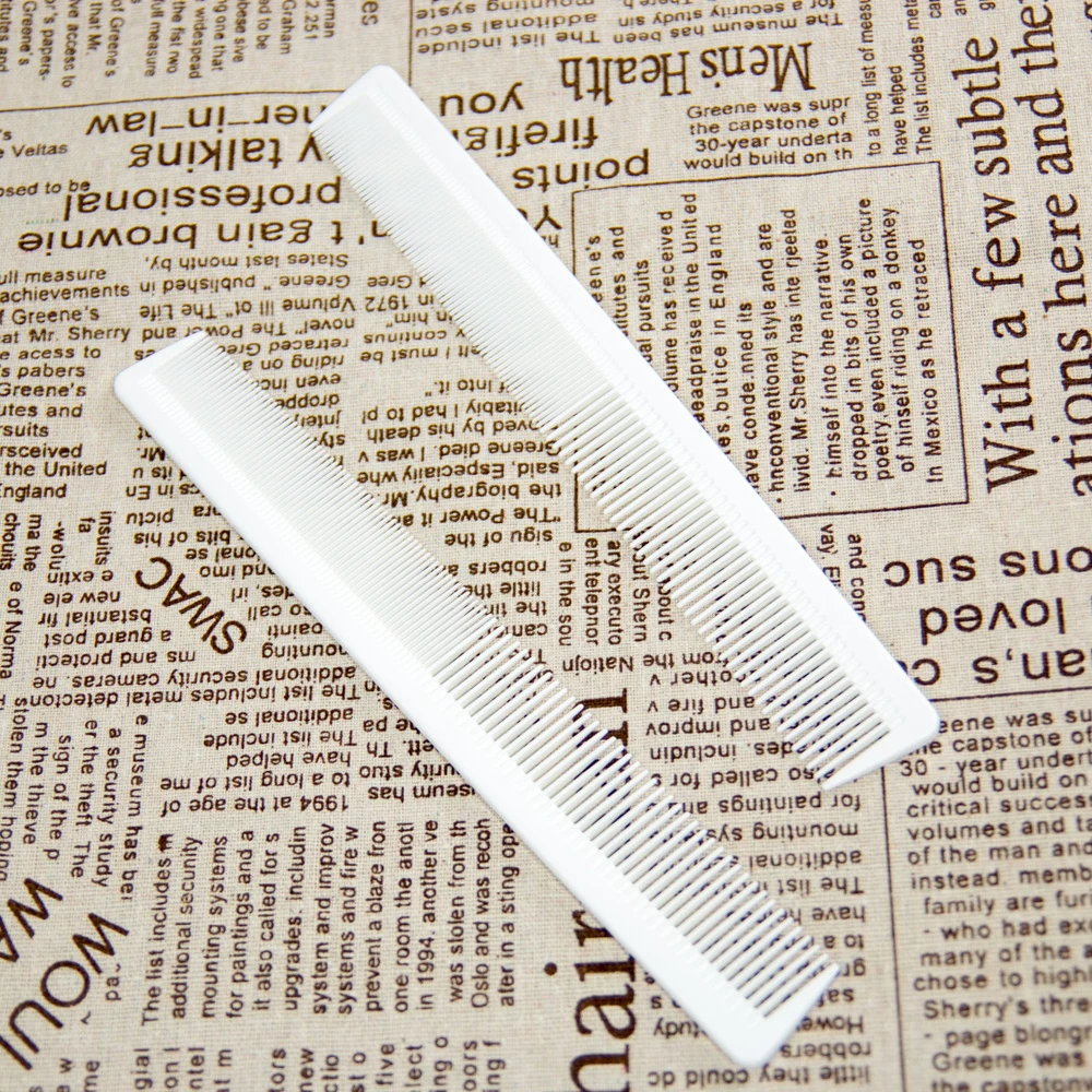 

1Pc Antistatic Hair Comb White Combs Salon Heat-Resistant Taper Cutting Hairbrush for Hairdressing Hair Brush Tool Accessories