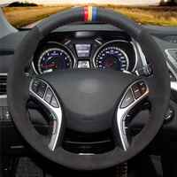 diy anti slip wear resistant steering wheel cover for hyundai i30 elantra gt elantra coupe 2011 2017 car interior decoration
