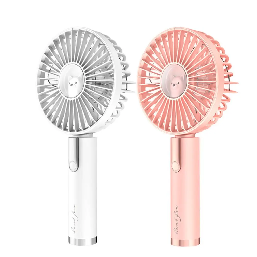 

Durable Summer Portable Mini Fan 3 Speed Adjustable Fans USB Rechargeable Desk Handheld Air Conditioner Cooler