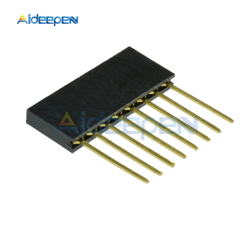 10Pcs/lot 2.5mm 6Pin 8Pin 10Pin Single Row Female Long Pins 11mm Breakaway PCB Board Pin Header Socket Connector For Arduino