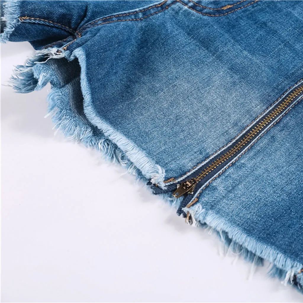 

Women Jeans Shorts High Waist Tassel Zipper Sexy Slim Jeans Shorts jeans femme vaqueros mujer #D