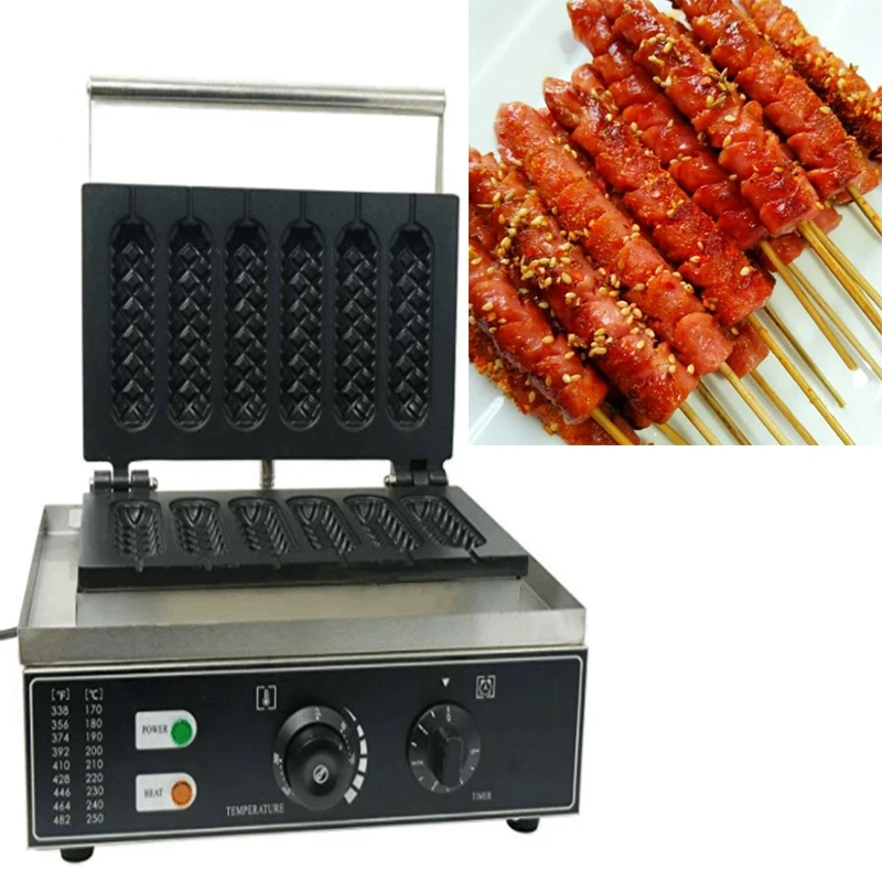 

Sausage Machine Commercial Stick Machine Crispy Machine Roasted Hot Dog Stick Machine Milk Tea Dessert Shop Snack Equipment 110V