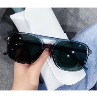modern fashion sunglasses for women square colorful designer glasses ladies black purple gradient uv400 shades