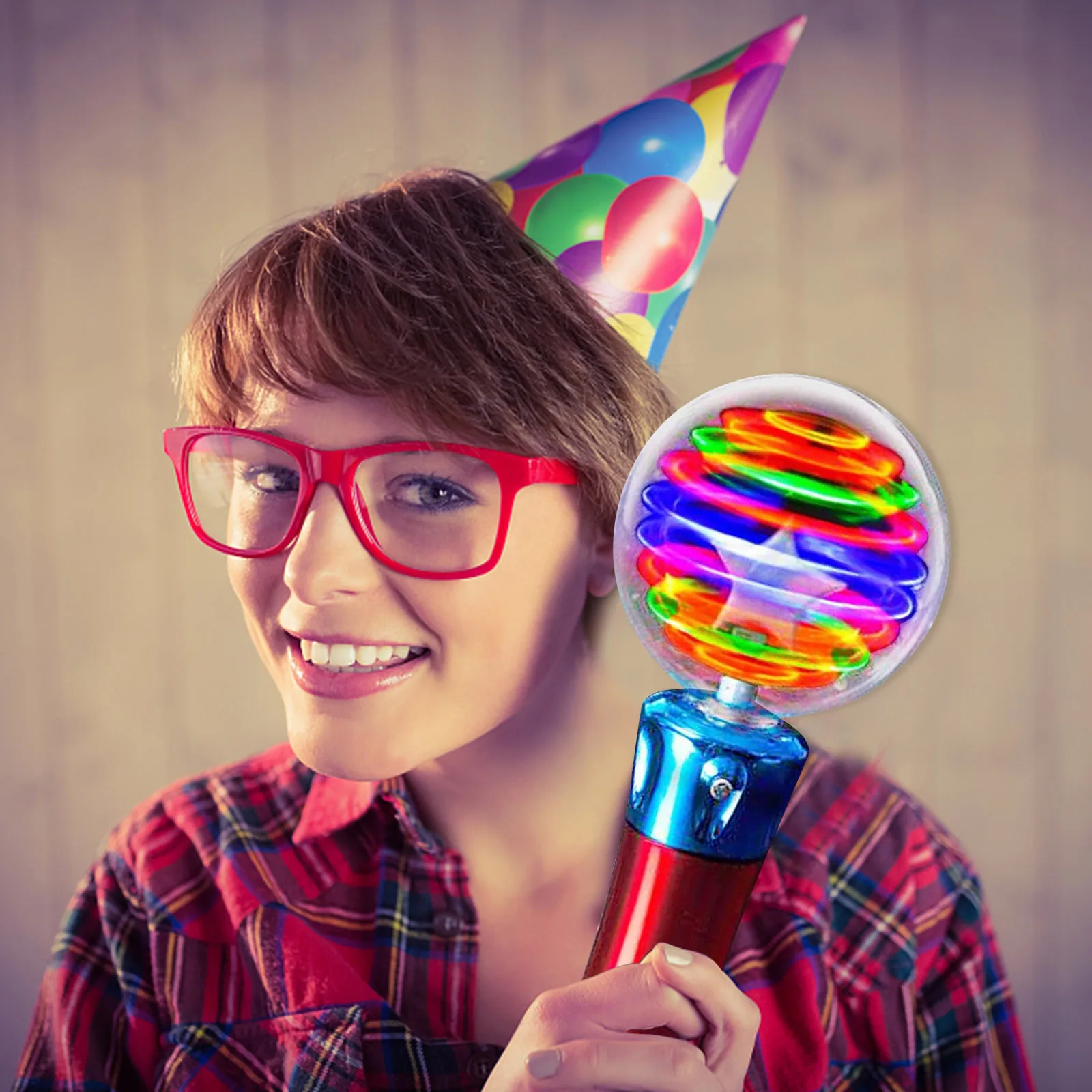 

Glowing Light Ball Glow Stick Toys Colorful Led Flash Rotating Light Show Toy Interesting Children's Magic Light Toy Kids