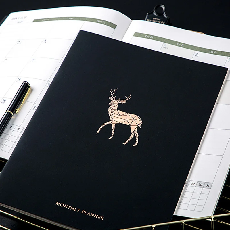 Planner 2020 Agenda A4 Annual Organizer Diary Saddle Notebook Weekly Monthly Plan Schedule Journal School Handbook Stationery |
