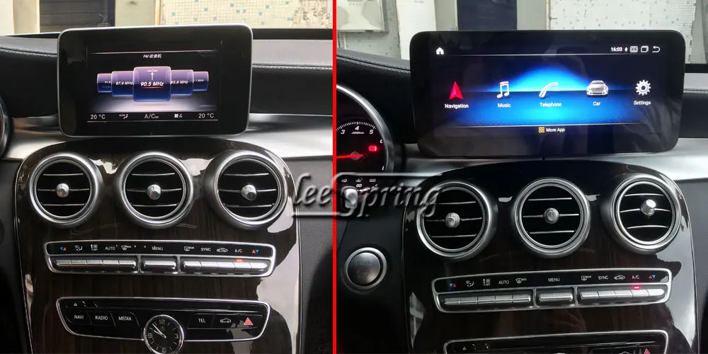 10.25 inch Android 9.0 Touch Screen Car Multimedia Player for Mercedes Benz C Class W205/GLC X253/V Class W639(NTG5.0