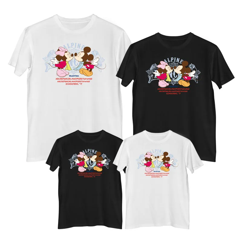 Микки Маус Минни футболка летние удобные 100% хлопок модная женская 2021 детская