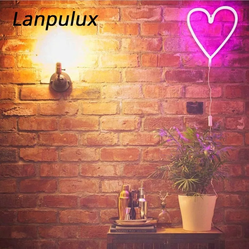 Lanpulux 3D светодиодный ночник с изображением животных, оленей, кошек, летучей мыши, Луны, снежинок, колокольчик, моделирующий неоновый светильник с USB батареей, декоративный светильник для спальни