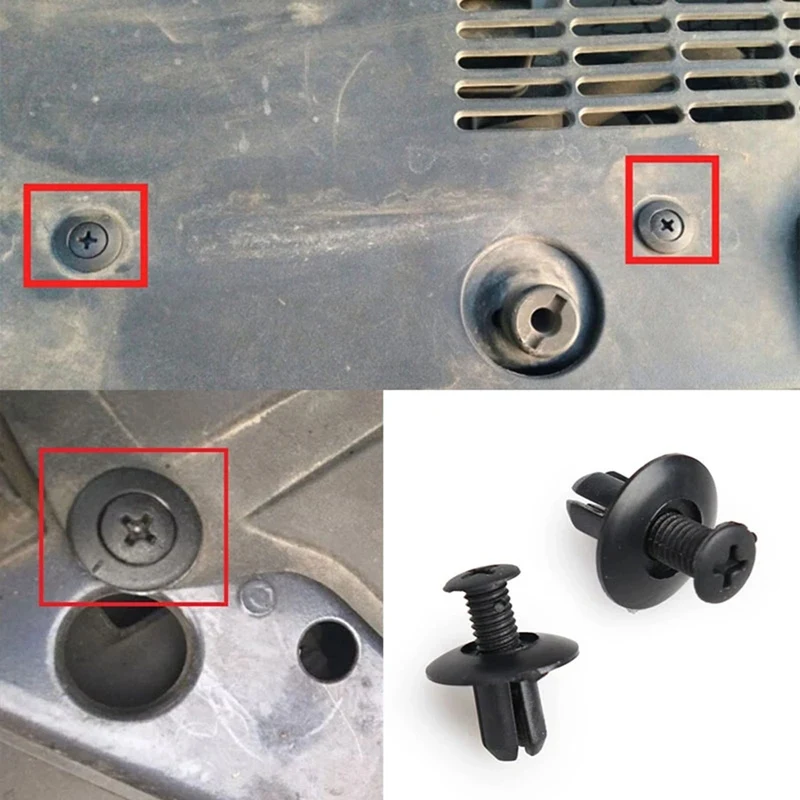 

Trunk Screw Rivets Set Car Bumper Fender For Auto Plastic Fastener Clips