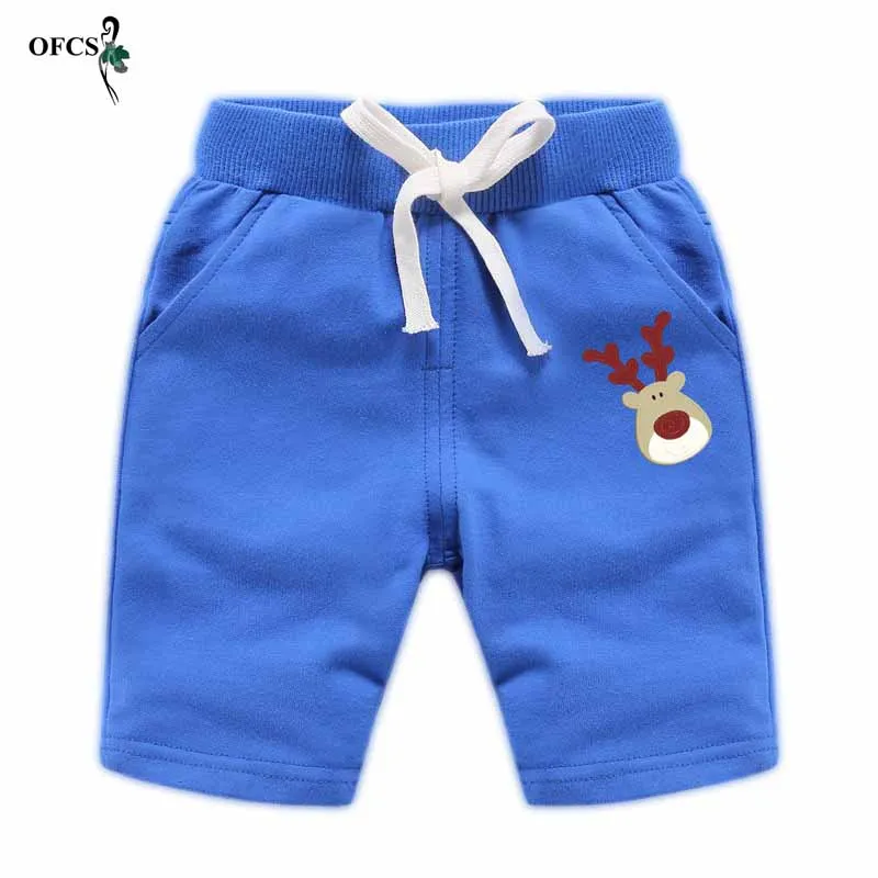 Новинка летние шорты Детские хлопковые короткие брюки с рисунком для маленьких