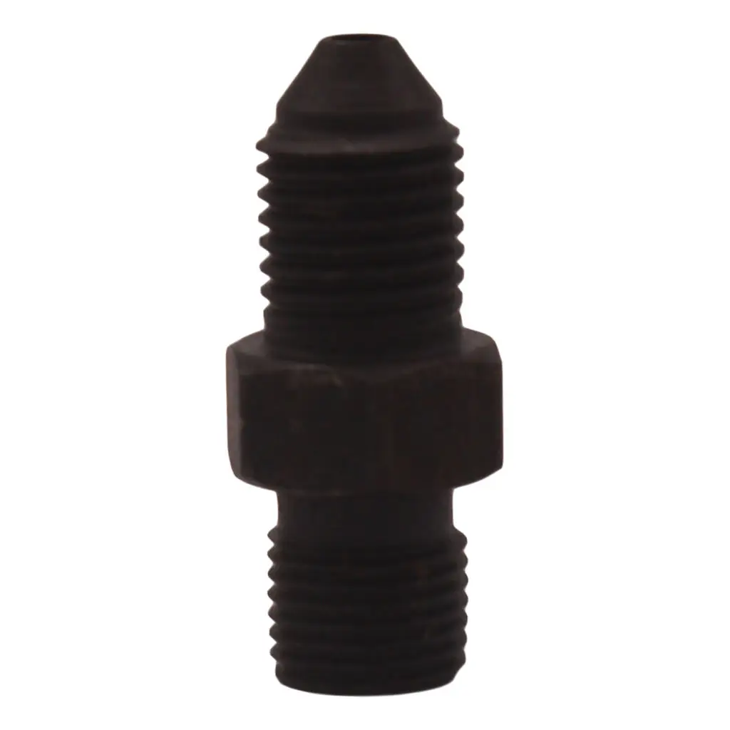 

4AN Male To 7/16-24in Male инвертированный стальной фитинг, анодированный черный