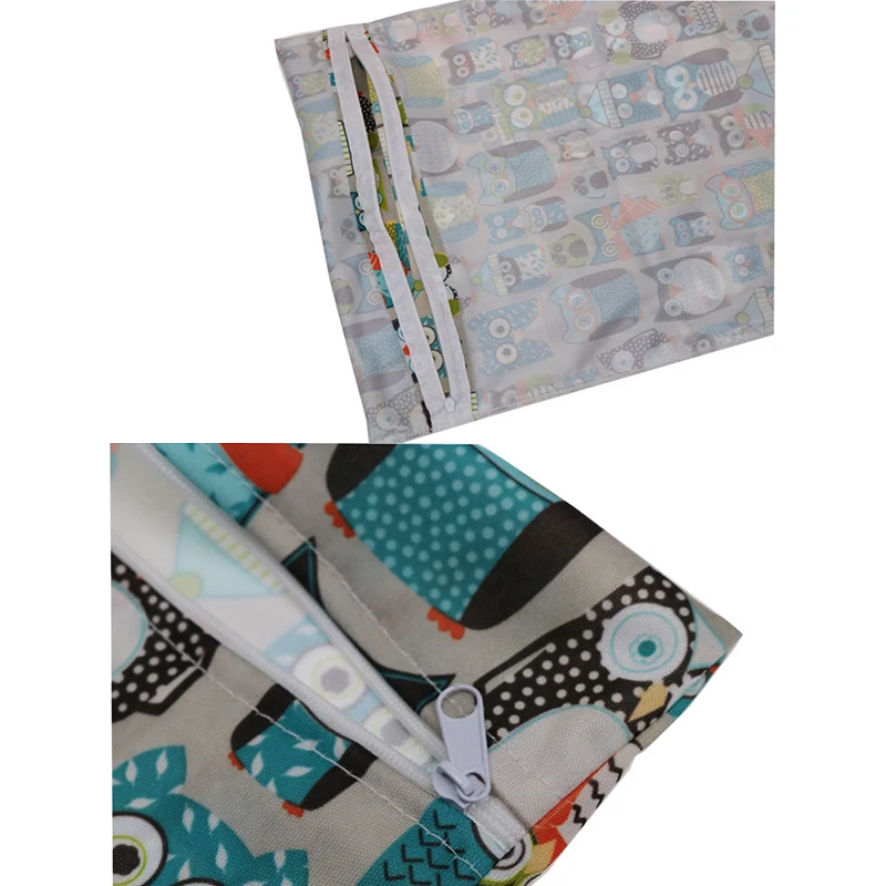Hylidge Waterproof Pocket Diaper Bag Baby Bags for Mom Printed Nappy Bag Travel Wet Dry Bag Small Baby Diaper Organizer 15*20CM