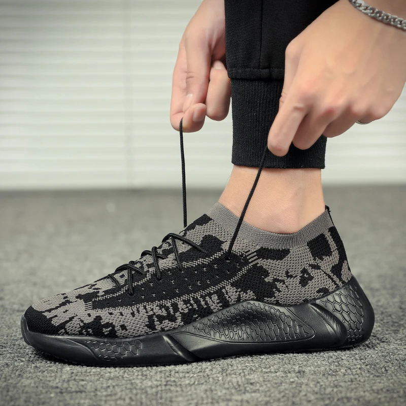 Summer Men Mesh Breathable Casual Shoes Comfortable Lightweight Sneakers Fashion Flat Outdoor Loafer Man size 46 |