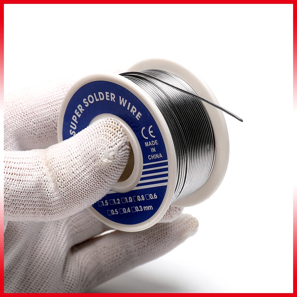 

0.8mm 1.0mm 20g 50g 100g Soldering Tin Wire Tin Lead Melt Rosin Core Solder Soldering Wire Roll No-clean FLUX 2.0%