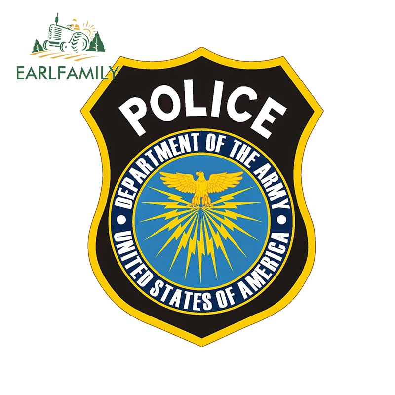 EARLFAMILY 13 см x 10 для полиции армии виниловые наклейки на автомобиль устойчивая к