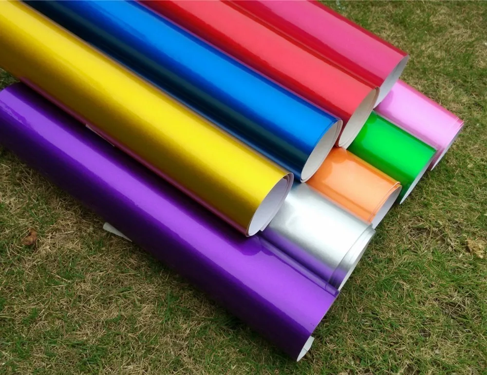 Очень глянцевая виниловая пленка разных цветов ультраяркая Глянцевая