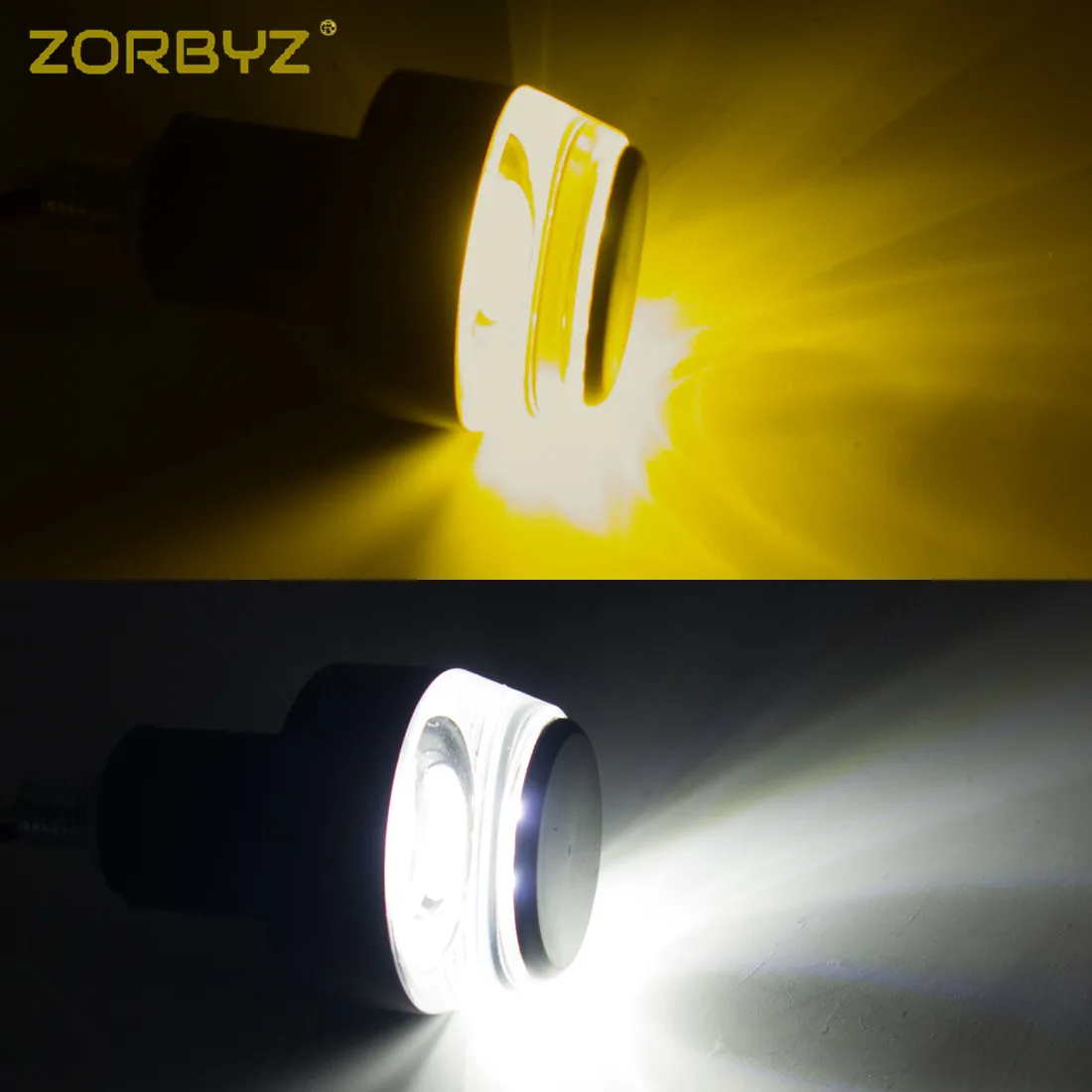 ZORBYZ 22mm Black Handle Bar End Rearview Side Mirror With LED Turn Signal Strobe Marker Light For Honda Kawasaki Harley | Автомобили и