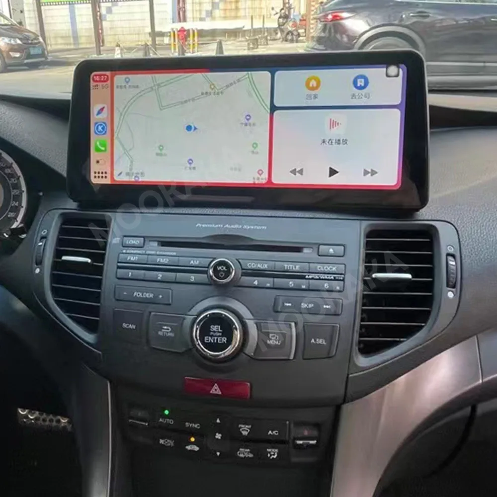 Radio con GPS para coche, reproductor Multimedia estéreo de 12,3 pulgadas para Honda Accord 8 Spirior 2009-2013, Acura Tsx 2010 +