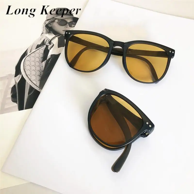 

Солнцезащитные очки складные для мужчин и женщин UV-400, поляризационные легкие, в стиле ретро, для вождения