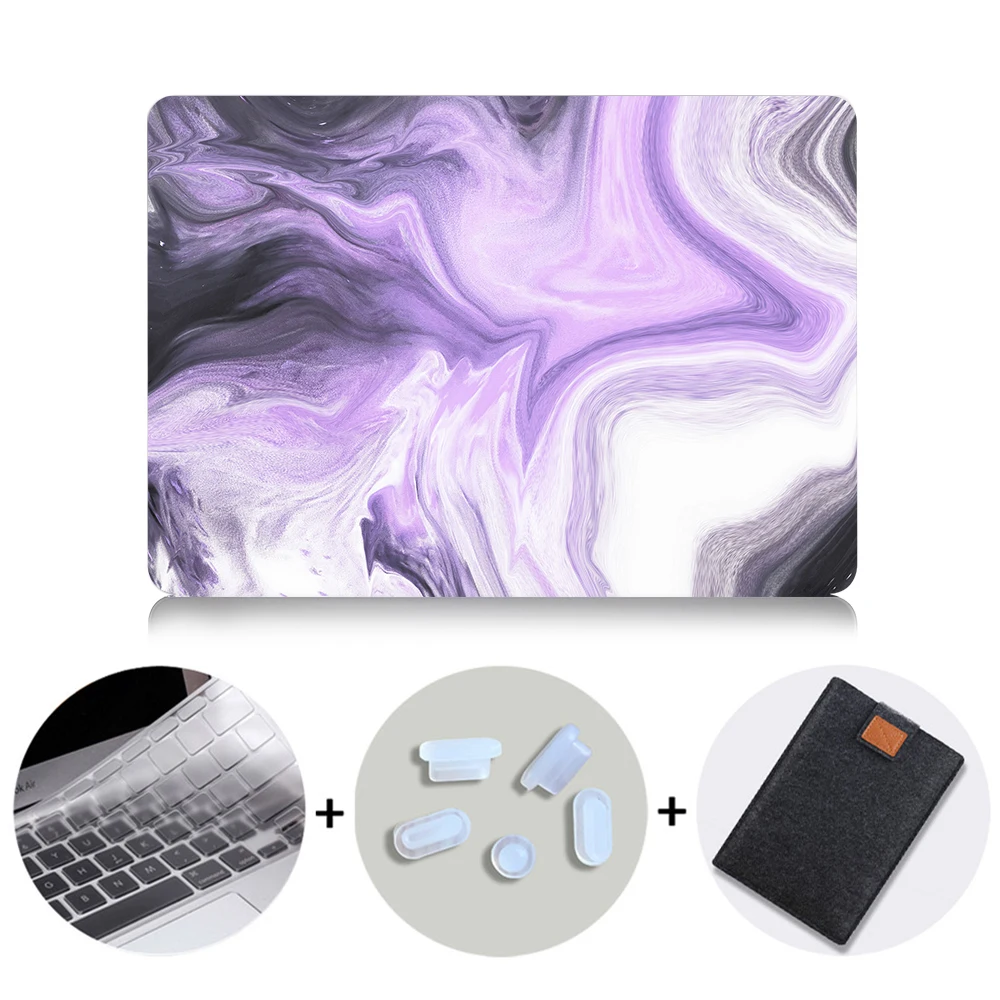 MB06 MTT Мрамор чехол для ноутбука Macbook Air Pro retina, возрастом 11, 12, 13, 15 с сенсорной панелью жесткий чехол для macbook pro 13,3 дюймов чехол для ноутбука Funda - Цвет: MB06