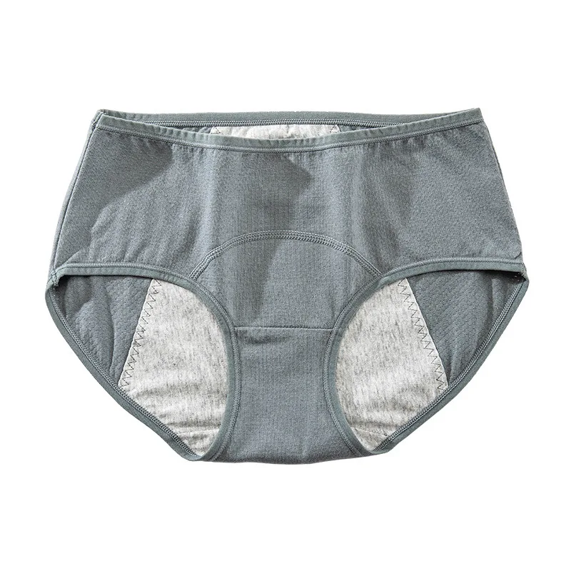 Непротекающие хлопковые трусики большого размера для менструации средней