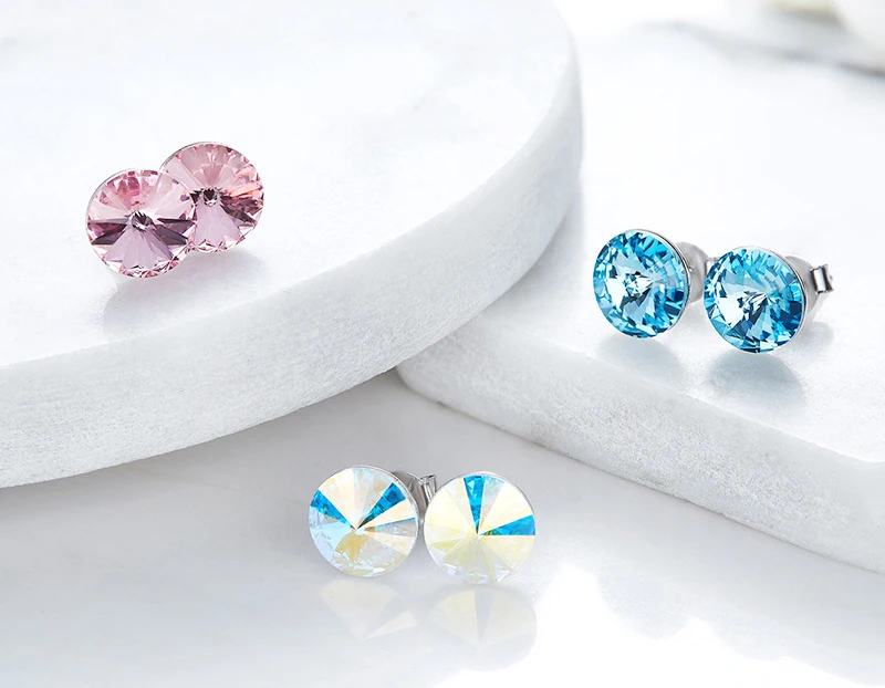 BAFFIN оригинальные кристаллы от Swarovski цветок кулон ожерелье для женщин Серебряный цвет сердца DIY ожерелье ювелирные изделия подарок для влюбленных