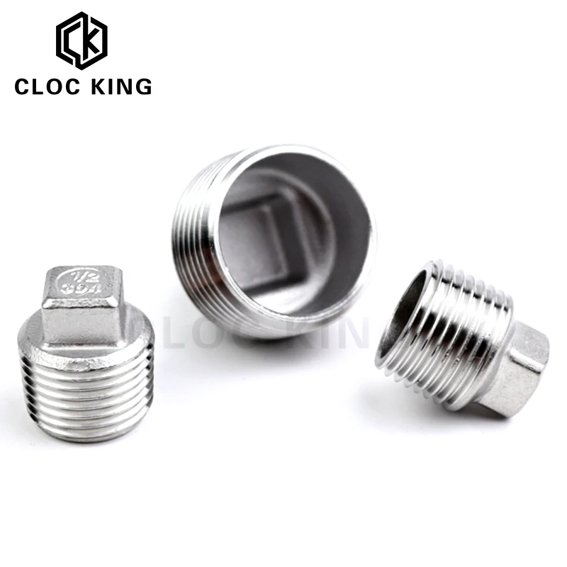 BSP 1/8 &quot1/4" 1/2 &quot3/4" 1 &quot1-1/2 2" наружная резьба 304 Нержавеющая сталь квадратный