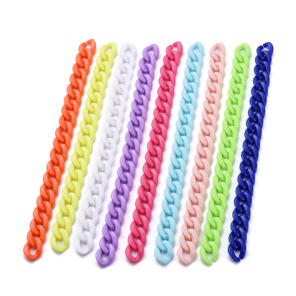 

Непрозрачные Акриловые панцирные цепи ручной работы, 5 нитей