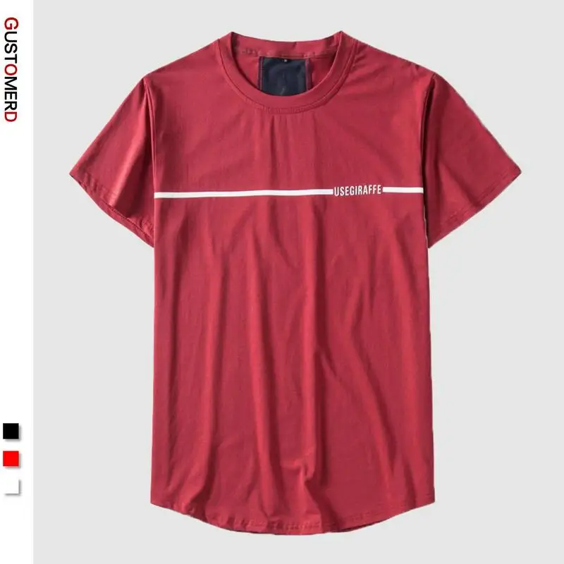 Мужская футболка с короткими рукавами 100% хлопок круглым вырезом в стиле хип-хоп