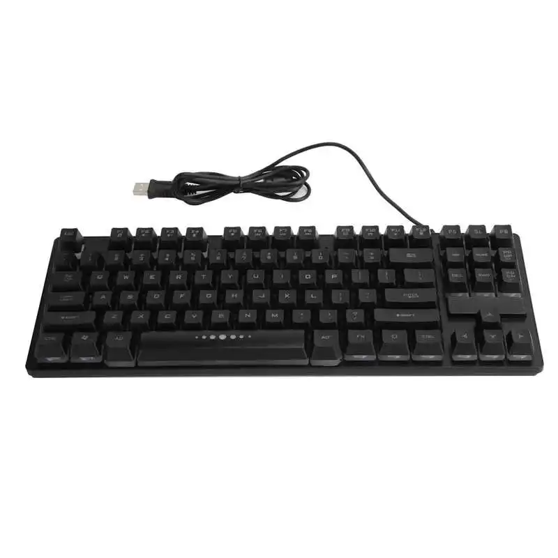 Механическая клавиатура 87 клавиш Проводной USB Подсветка игровые принадлежности