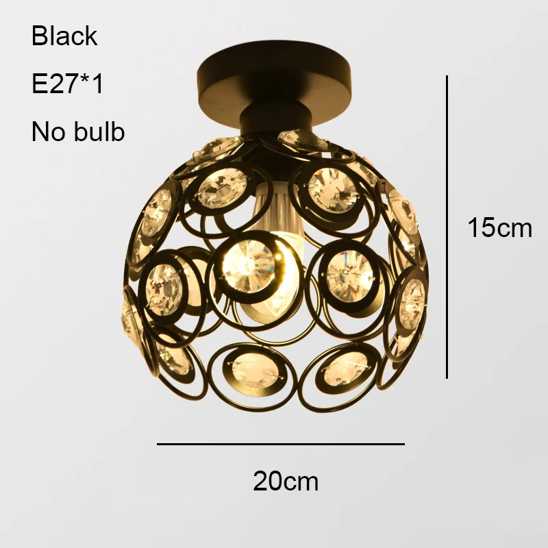 

Crystal Led Ceiling Lights Modern Led Light Ceiling Lamp Gold Nordic Lamp Living Room Aisle Corridor Entrance Hall Kitchen E27