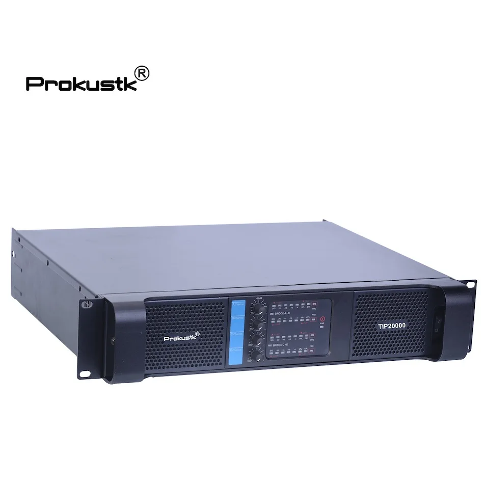 4CH 4*3200 Вт Класс D профессиональный усилитель мощности PA DJ сабвуфер 20000q для