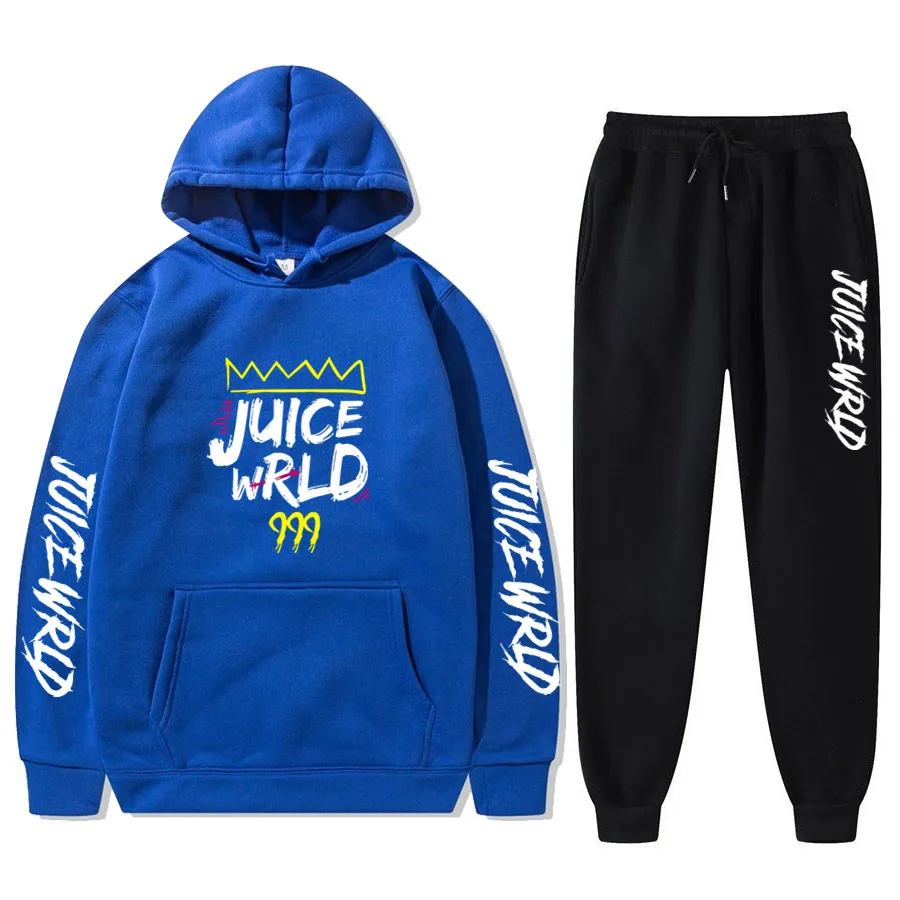 Спортивный костюм мужской зимний из 2 предметов толстовка с капюшоном и штаны -