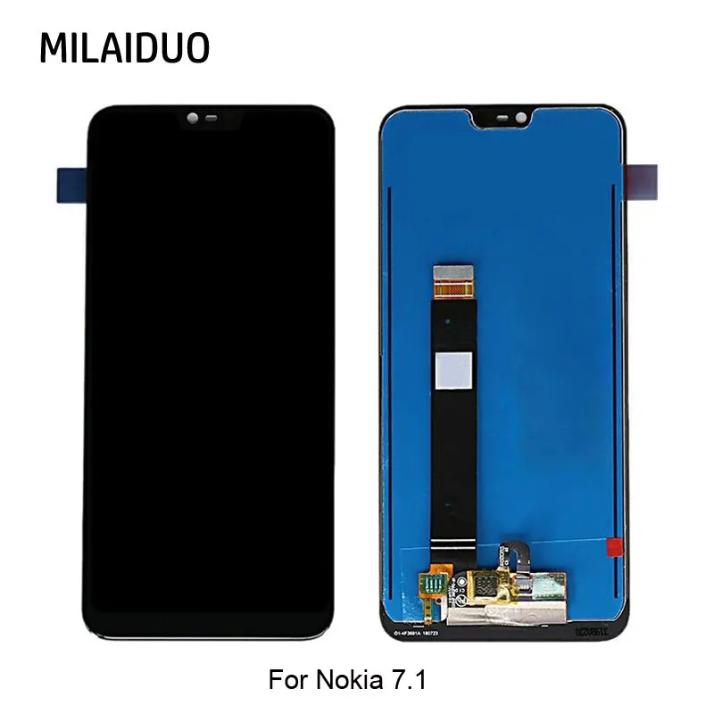 Для Nokia 7 1 TA-1100 TA-1096 TA-1095 TA-1085 TA-1097 ЖК-дисплей сенсорный экран без рамки дигитайзер