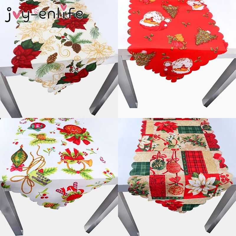 1 шт. Рождественская Праздничная столовая дорожка коврик Рождественское