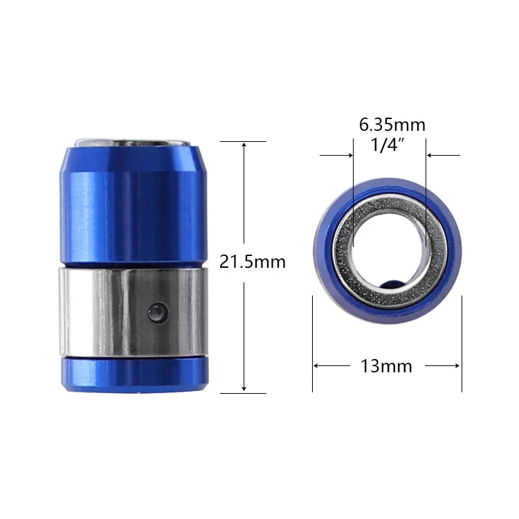 

Magnetic Ring Strong Magnetizer 6.35mm Screwdriver Drill Bit Head Universal