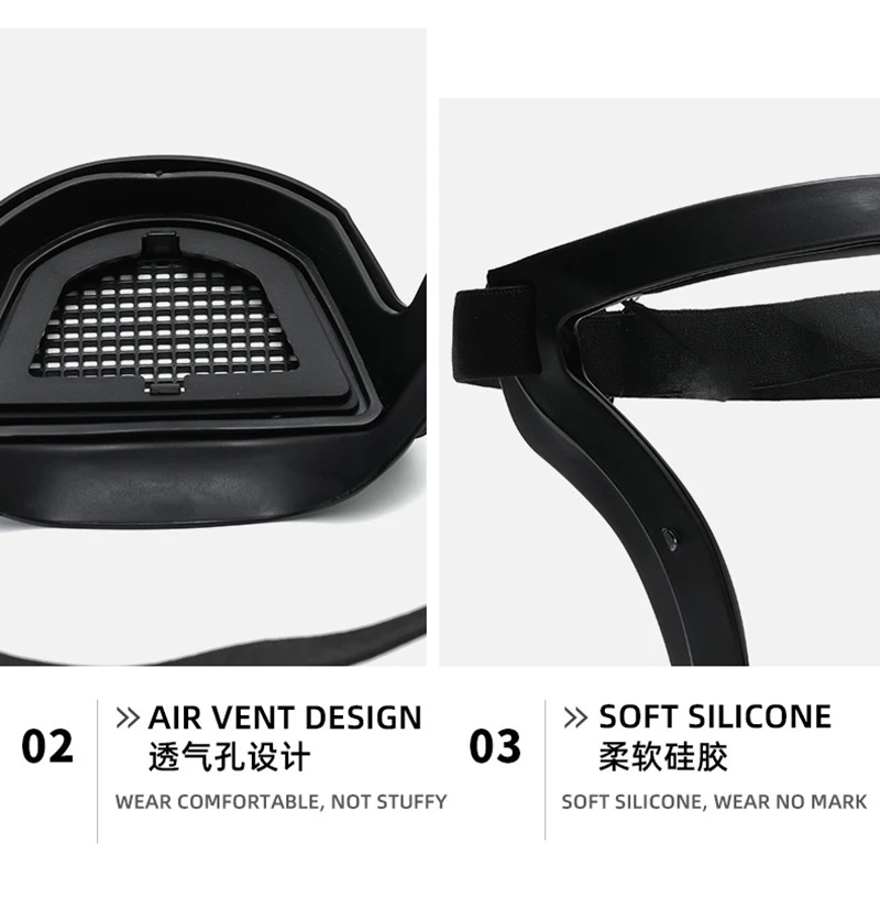 Полнолицевая защитная маска для лица защитное покрытие ветрозащитная