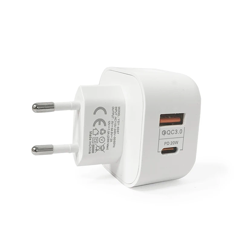 

New design Wholesale Fast Charging For Apple Iphone 12 Pd Wall Charger Travel Pd 20W 3.0 Adaptor Charger on android phone