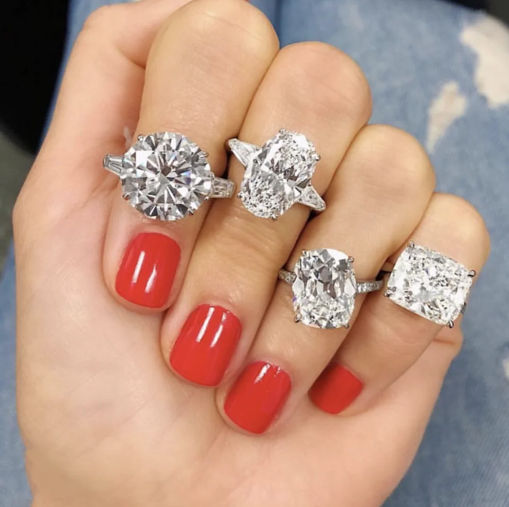 Женское Обручальное кольцо Solitaire обручальное из стерлингового серебра 925 пробы с