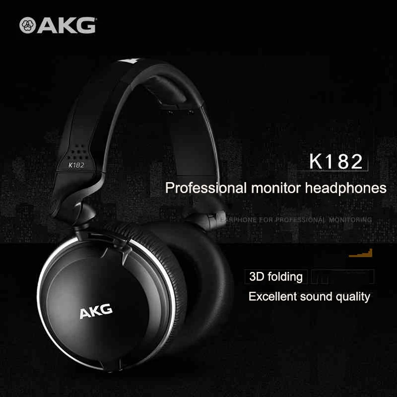 Новая головная портативная гарнитура AKG K182 для монитора профессиональный