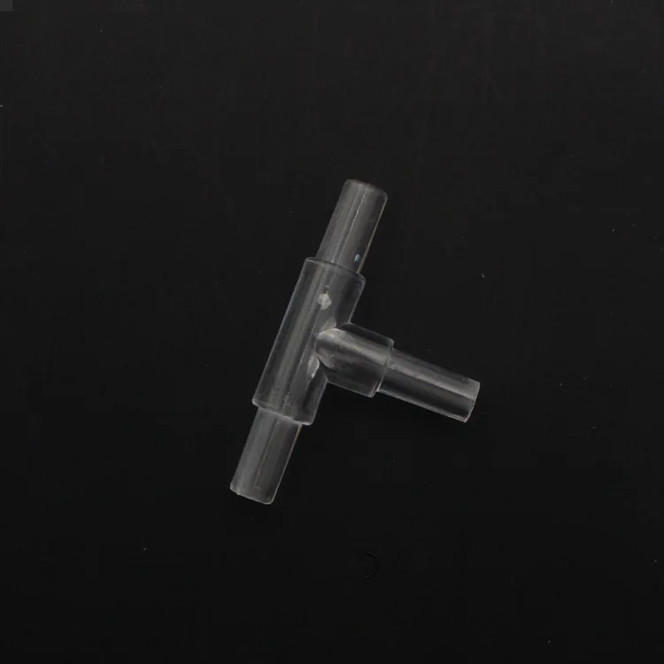 10pcs Transparent Oxygen Pump Tubing joint trachea Fitting Joiner Spliter Aquarium Fish Tank Airline Bend Cross Connector