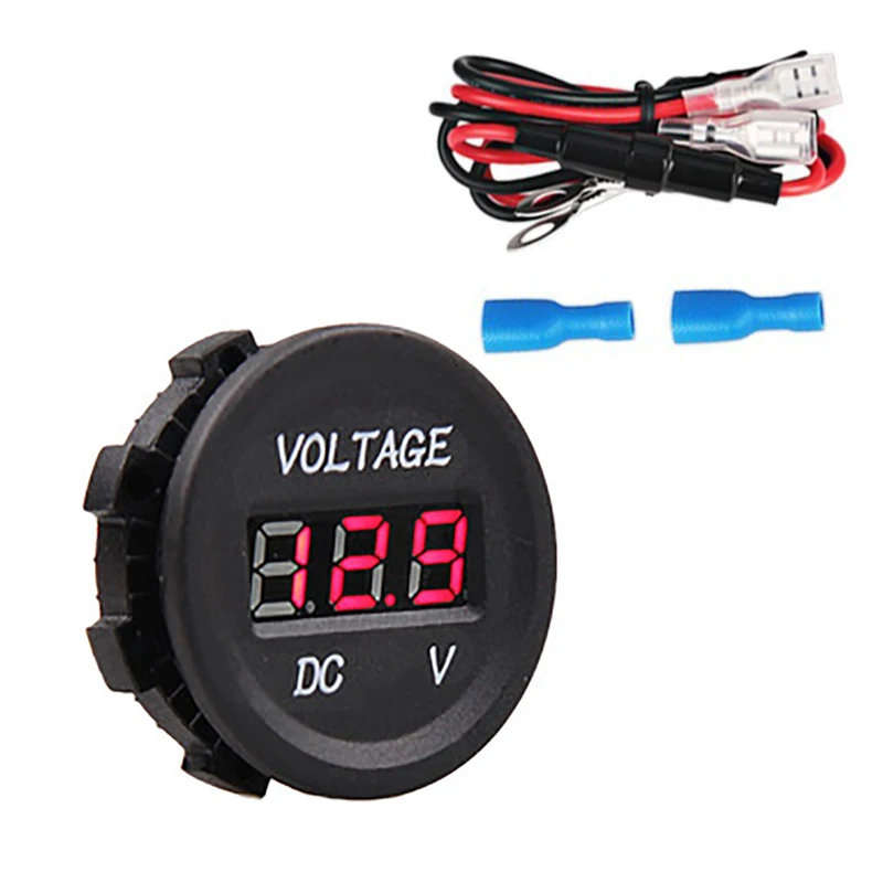 1 шт. светодиодный вольтметр постоянного тока с кабелем 60 см | Автомобили и