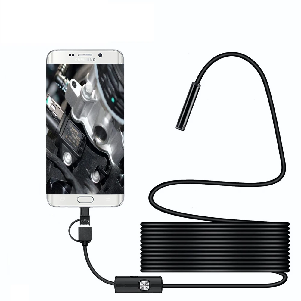 Камера-Эндоскоп HD 720P с объективом 8 мм USB Type-C | Безопасность и защита