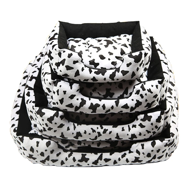 Коврик-кровать для собак мягкое удобное теплое съемное одеяло сна с коровьим