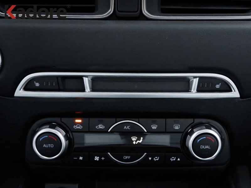 Для Mazda CX 5 CX5 8 CX8 2017 2018 2019 2020 ABS центр управления CD панель украшение крышка отделка