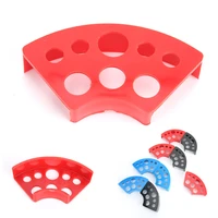 9pcs 8holes practical fan shape pigment ink stand holder tattoos ink cup holder tattoos makeup accessory pigment brack container