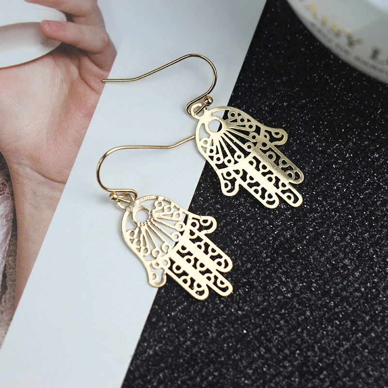 Преувеличенные женские Модные Простые индивидуальные серьги абстрактные полые