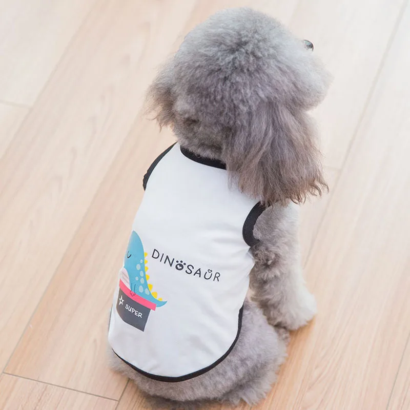 Летняя тонкая секция собачьей одежды для маленькой борющейся собачки Тедди-медведя, дышащий жилетик для домашних животных весенней одежды.